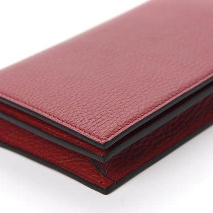 Gucci Dollar Calfskin Medium Betty Chain Wallet Red 6 of 11