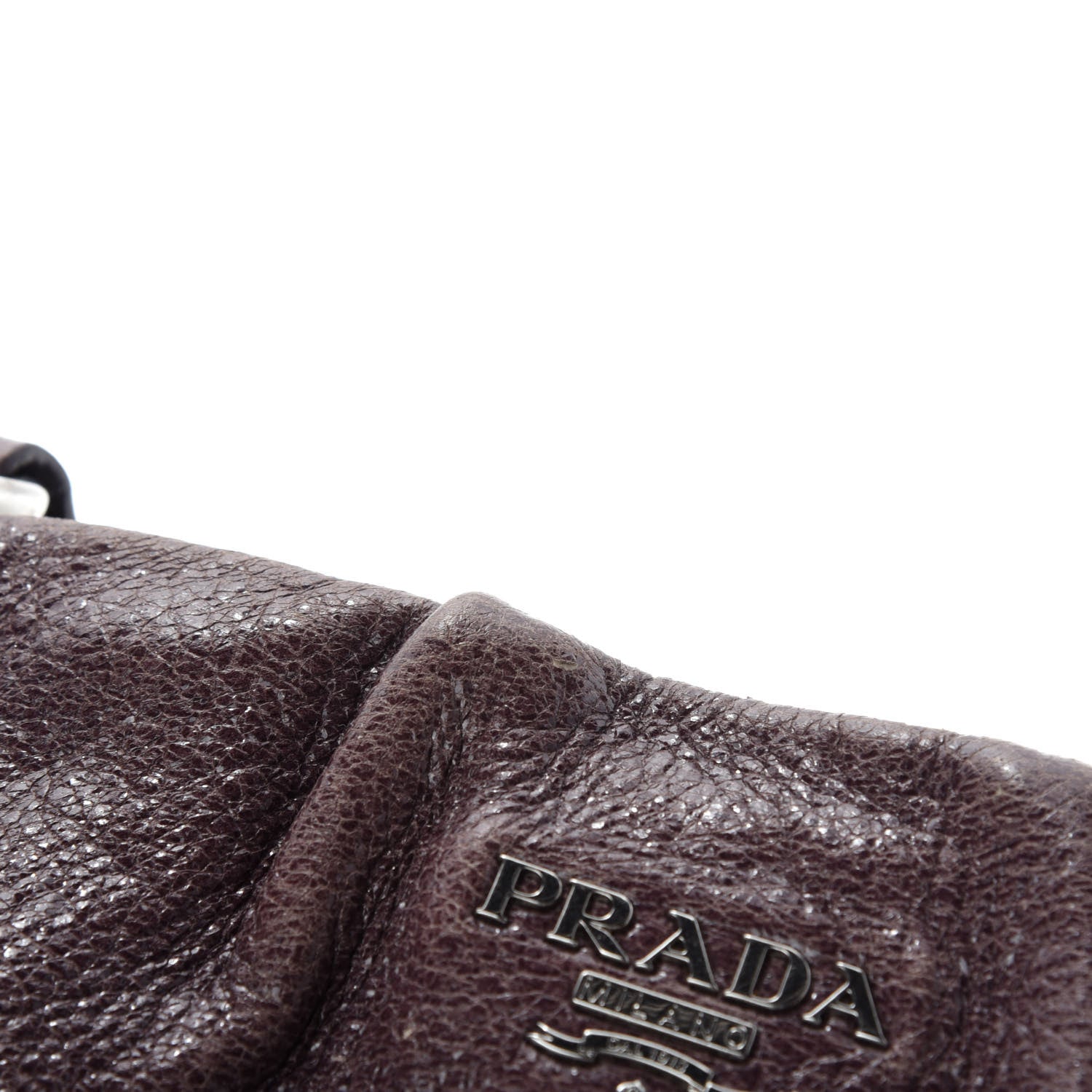 Prada Cervo Lux Chain Hobo Brown 8 of 12