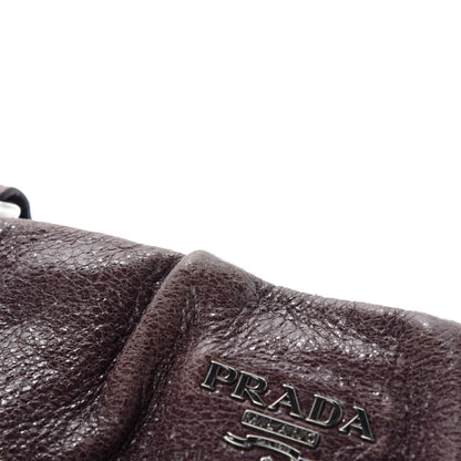 Prada Cervo Lux Chain Hobo Brown 8 of 12
