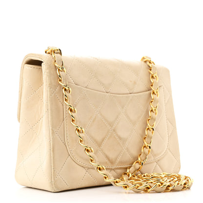 Chanel Lambskin Quilted Mini Square Flap Beige 3 of 14