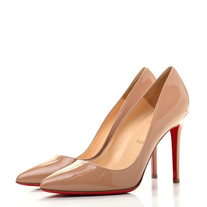 Christian Louboutin Patent Pigalle 100 Pumps 40 Nude 3 of 8