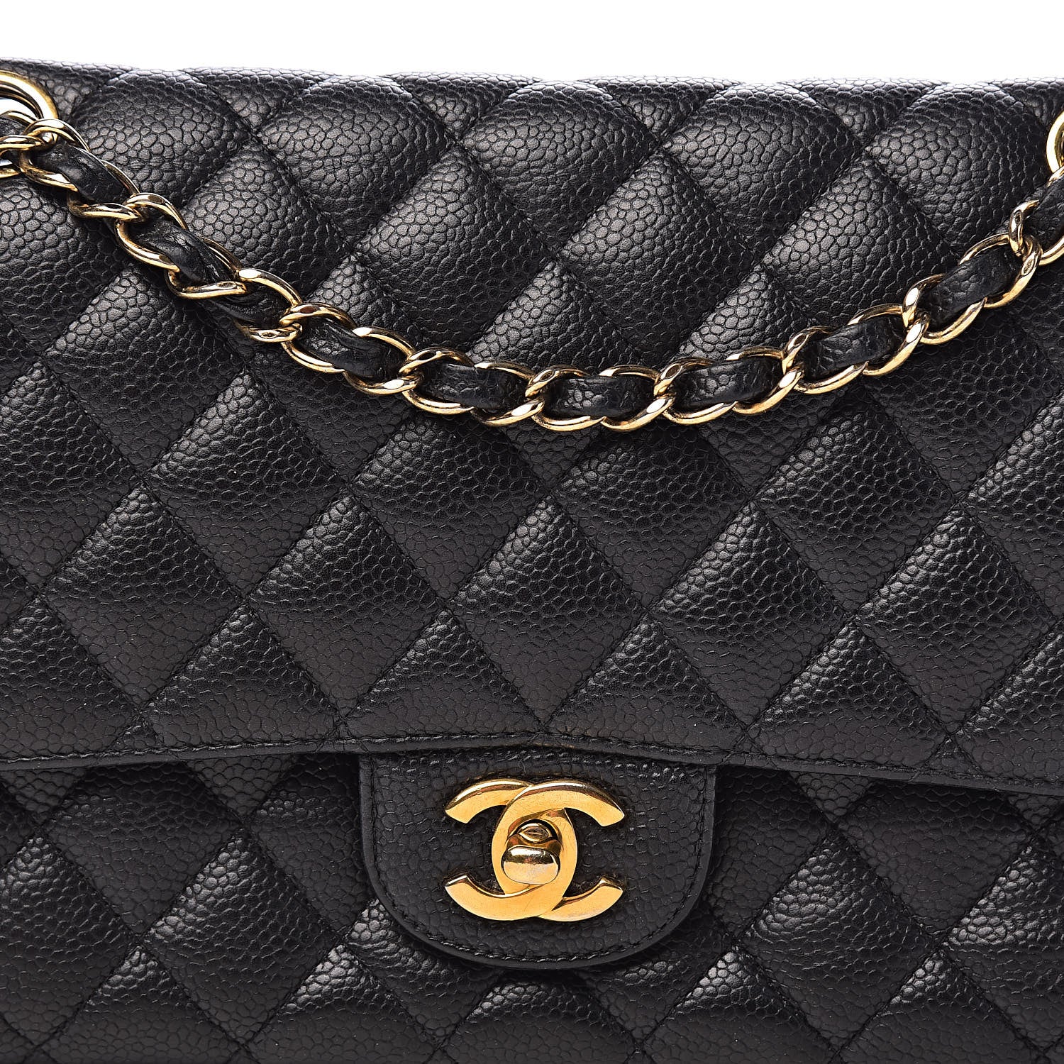 Chanel Caviar Quilted Medium Double Flap Black 13 of 13