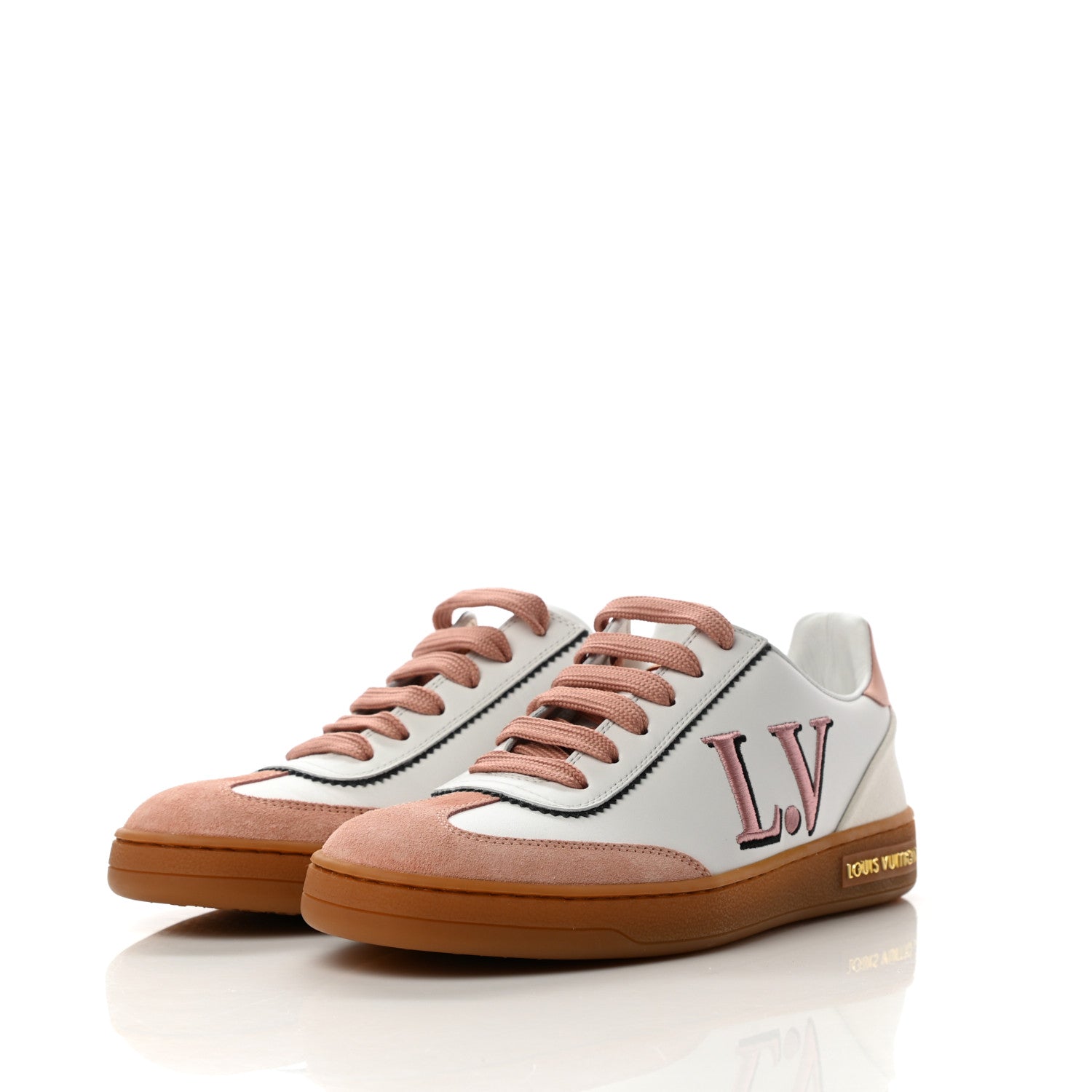 Louis Vuitton Calfskin Frontrow Sneakers 35 Rose Clair 3 of 8