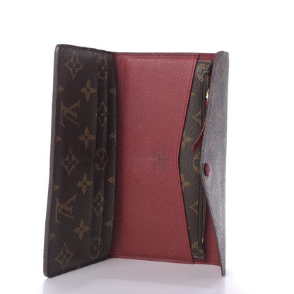 Louis Vuitton Monogram Josephine Wallet Red 7 of 9