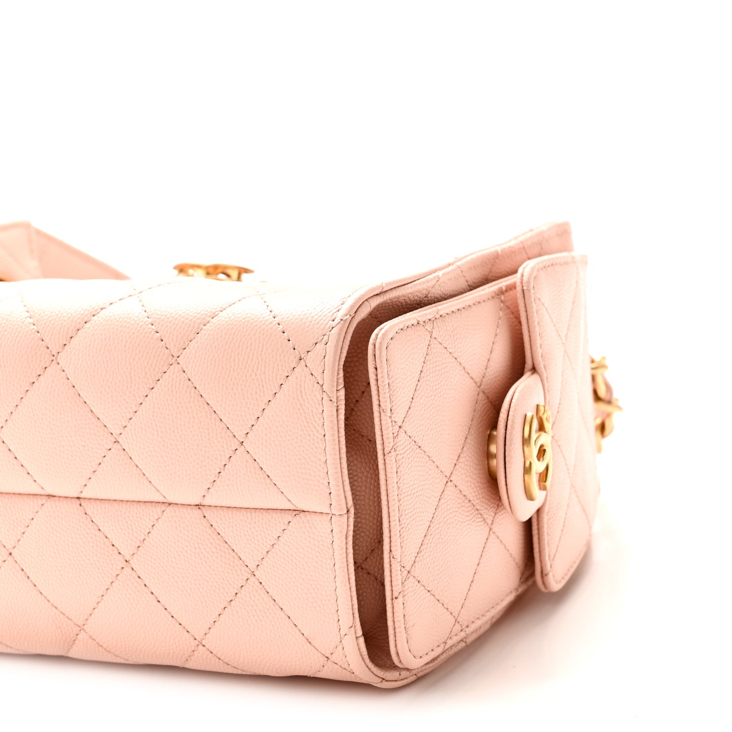 Chanel Caviar Quilted Mini Chanel 25 Handbag Light Pink 10 of 10