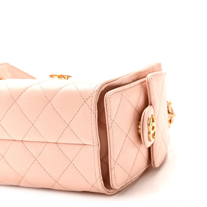 Chanel Caviar Quilted Mini Chanel 25 Handbag Light Pink 10 of 10