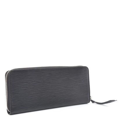 Louis Vuitton Epi Clemence Wallet Black 3 of 8