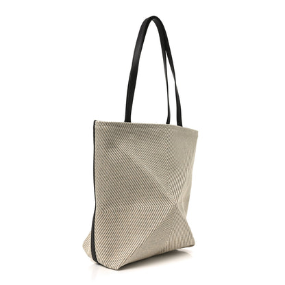 Loewe Cotton Calfskin Paula's Ibiza Medium Puzzle Fold Tote Ecru Hazel 3 of 9
