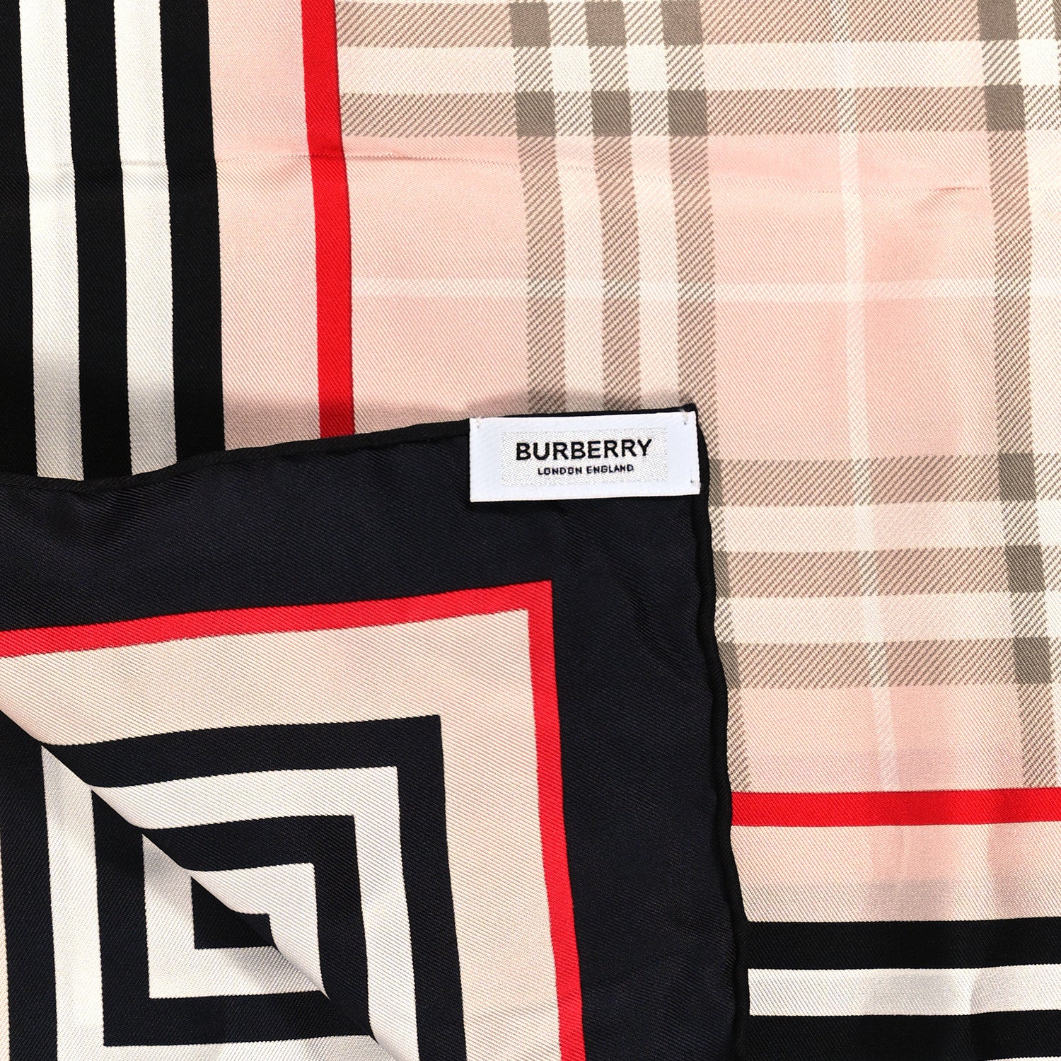 Burberry Silk Vintage Check Scarf Blush 3 of 3