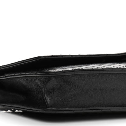 Chanel Lambskin Chevron Quilted Wallet On Chain WOC So Black 10 of 13