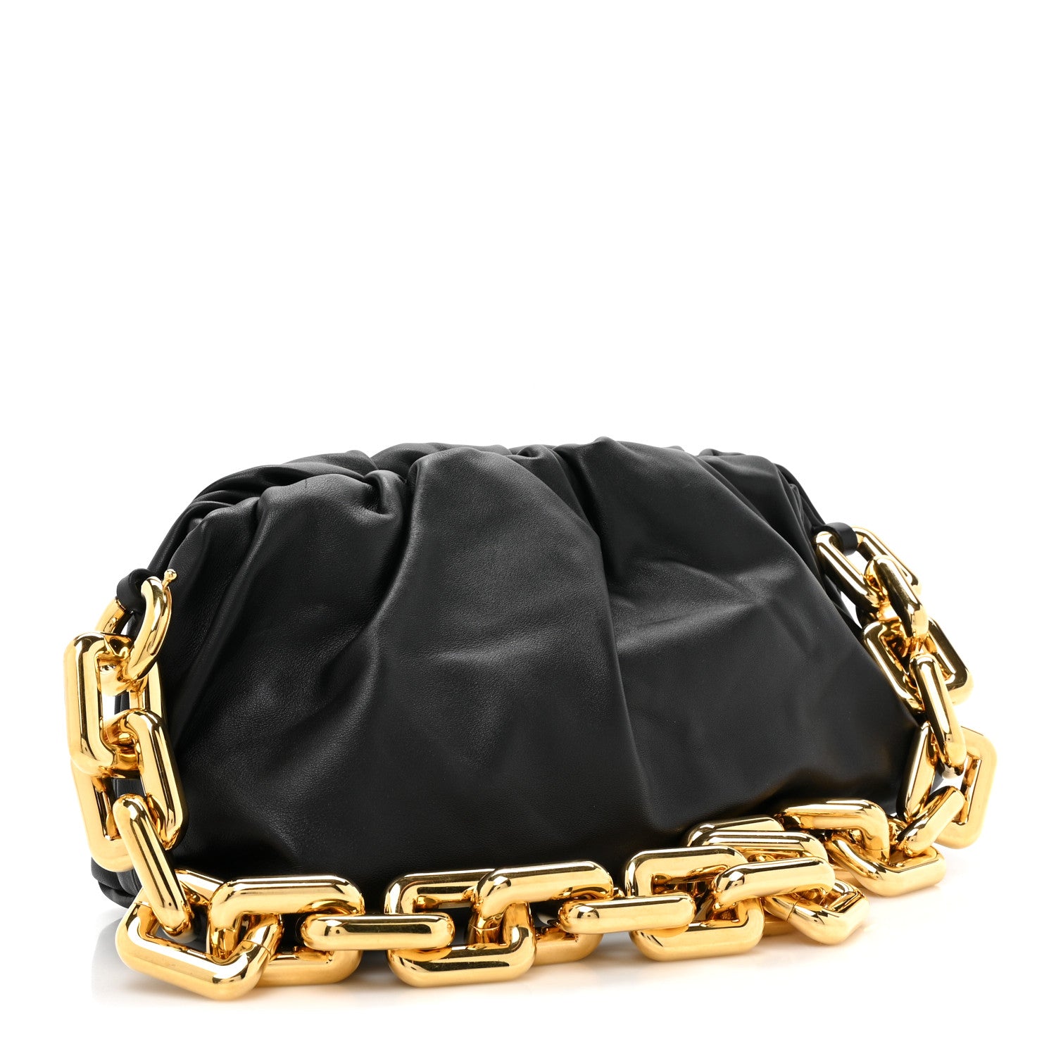 Bottega Veneta Calfskin The Pouch Chain Black 3 of 8
