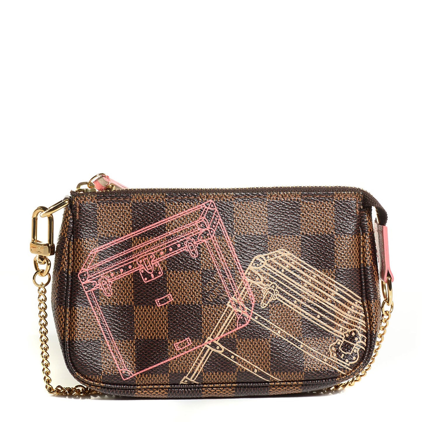 Damier Ebene 2014 Christmas Animation Mini Pochette Accessories