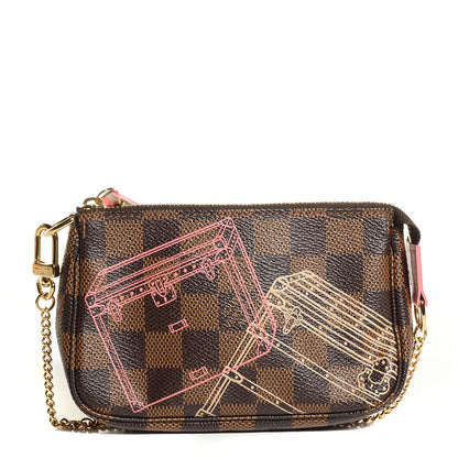 Louis Vuitton Damier Ebene 2014 Christmas Animation Mini Pochette Accessories 1 of 7