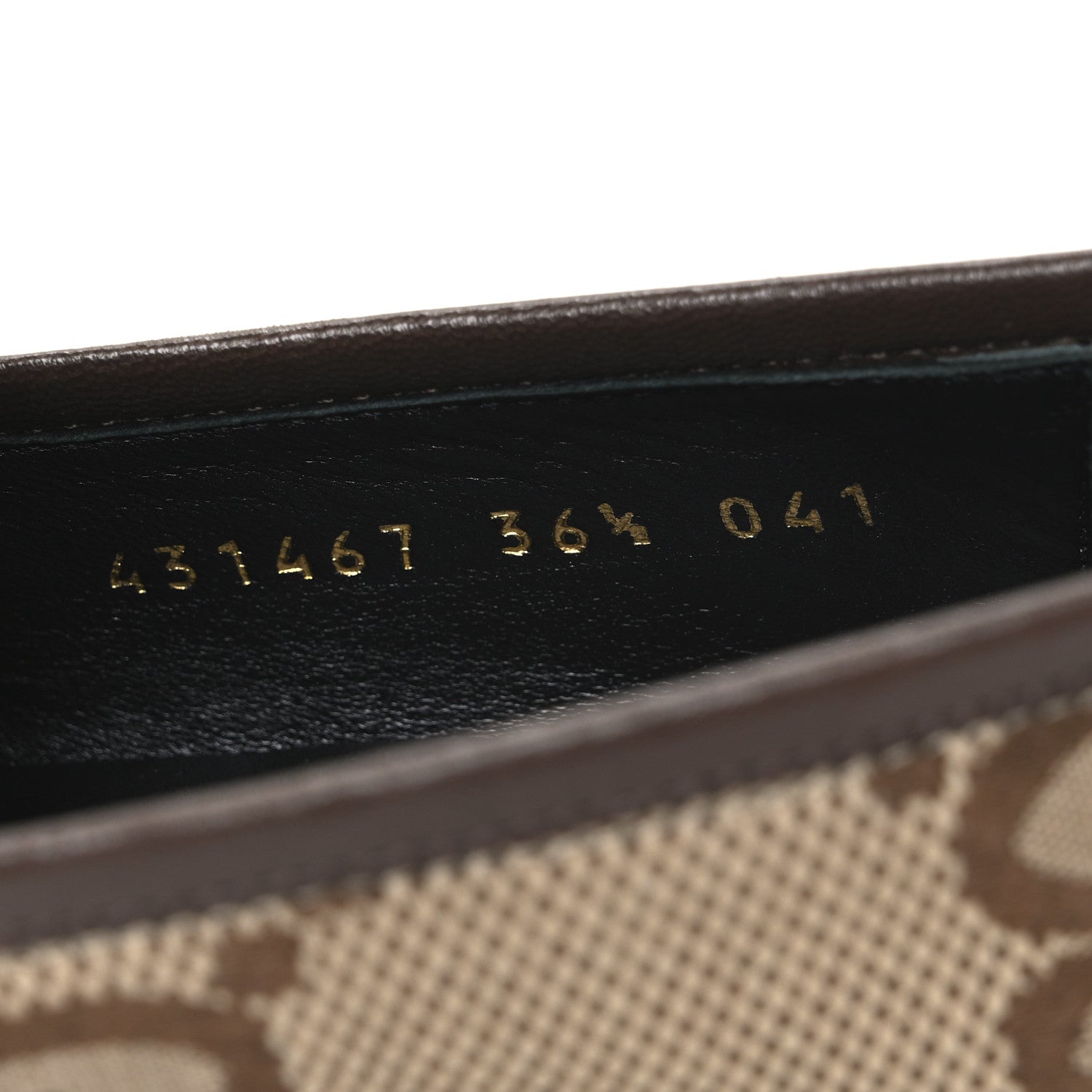 Gucci Monogram Jumbo GG Malaga Kid Horsebit Womens Jordaan Loafers 36.5 Beige Ebony New Acero 10 of 11