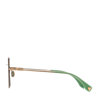 Fendi Metal Geometric Sunglasses FF 0194/S Green 2 of 8