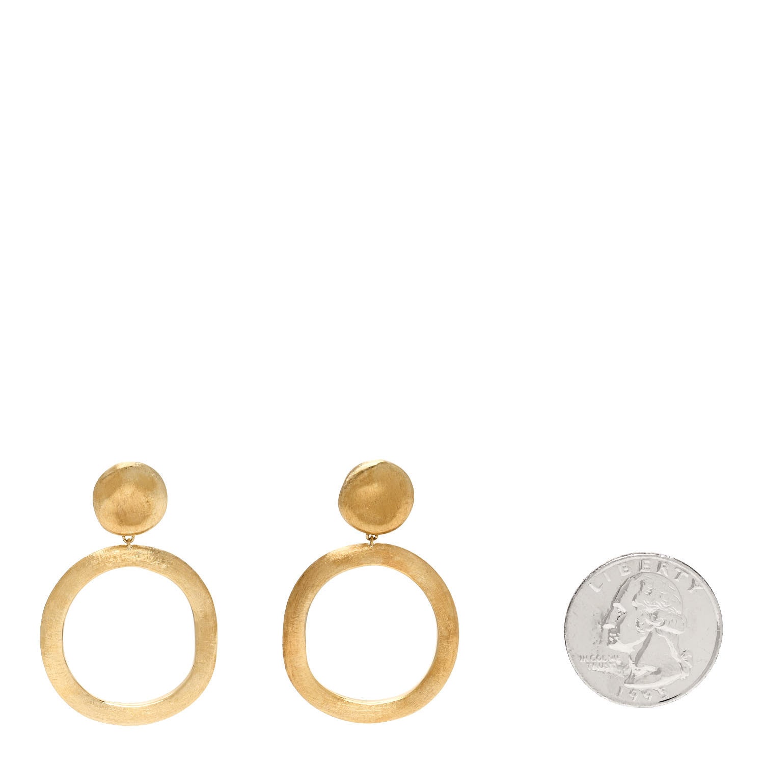 Marco Bicego 18K Yellow Gold Jaipur Circle Drop Earrings 2 of 4