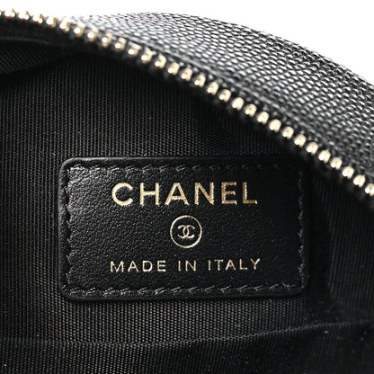 Chanel Caviar Quilted Round Filigree Crossbody Black 6 of 10