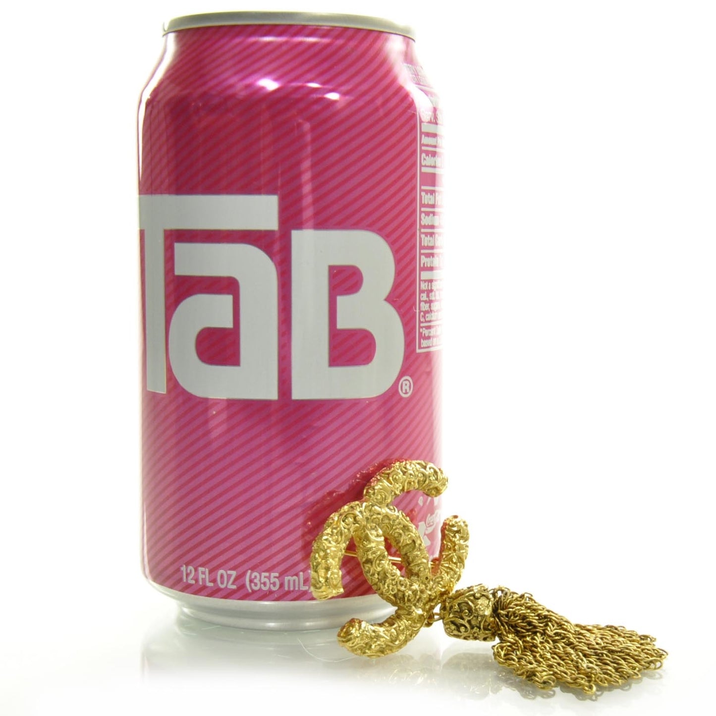 CC Bijou Tassel Brooch Gold