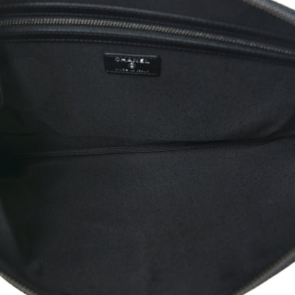 Chanel Canvas La Pausa Large Cosmetic Case Black 4 of 6