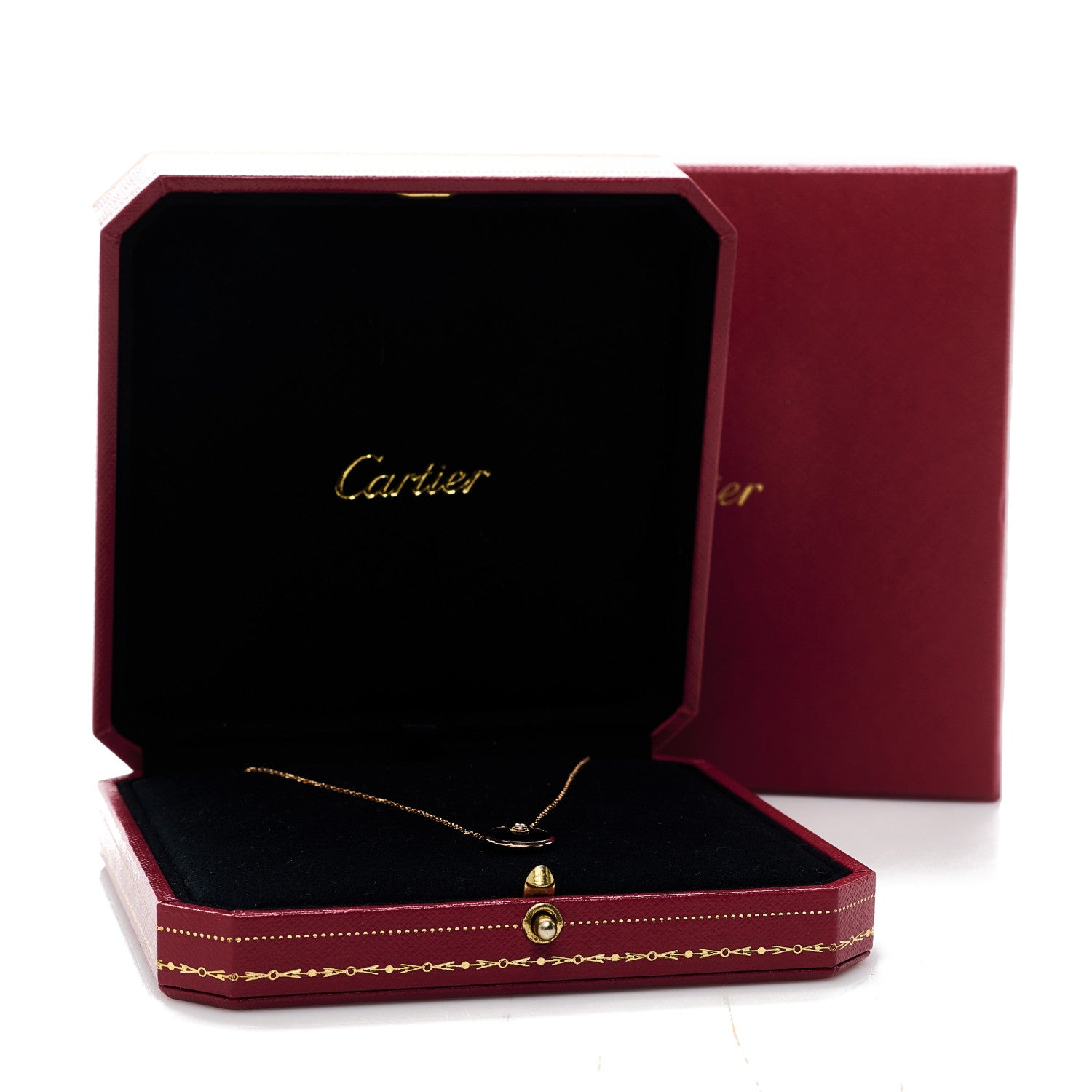 Cartier 18K Pink Gold Diamond Black Onyx XS Amulette de Cartier Pendant Necklace 6 of 6