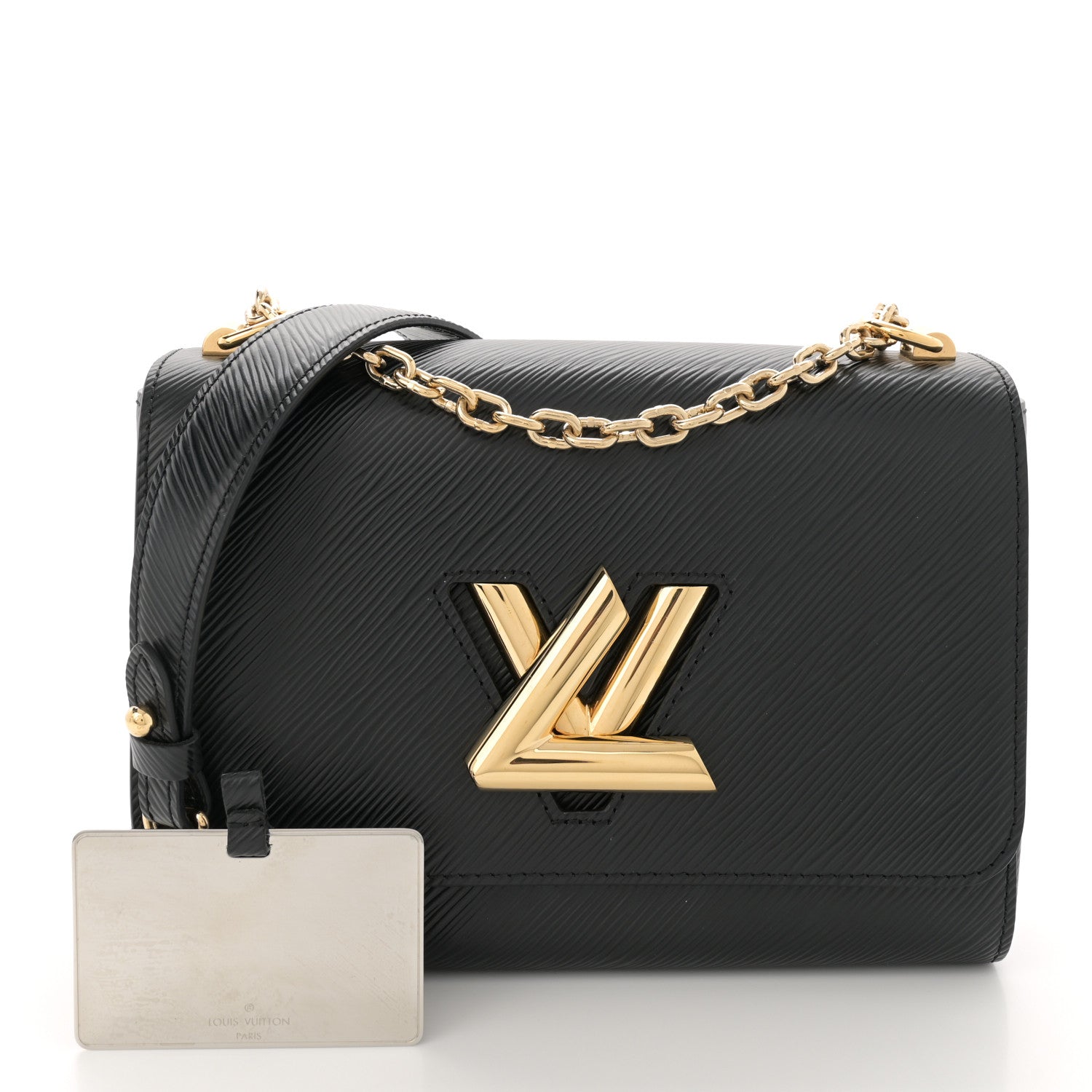 Louis Vuitton Epi Twist Shoulder Bag MM Black 3 of 13