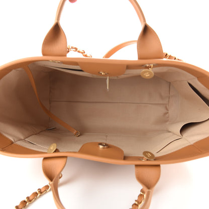 Chanel Calfskin Medium Deauville Tote Brown 5 of 9
