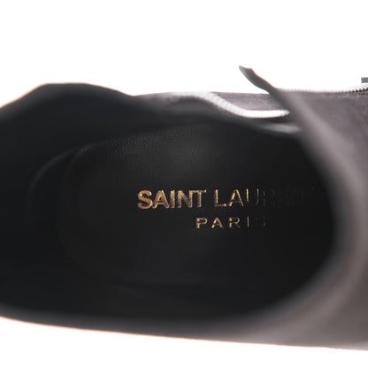 Saint Laurent Suede Soho Niki 105 Zip Booties 35.5 Haunting Green 7 of 9
