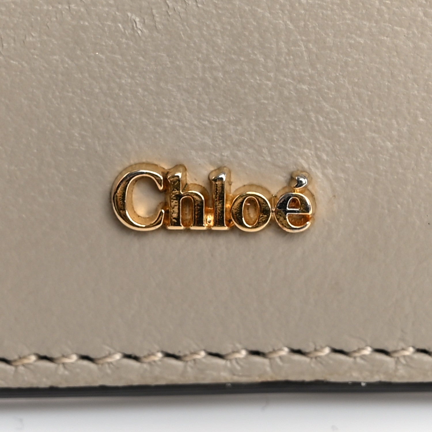 Chloe Smooth Calfskin Walden Card Holder Pastel Grey 12 of 12