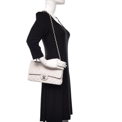 Chanel Tweed Medium Double Flap White 2 of 12