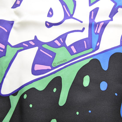 Hermes Silk Graff Graffiti Scarf 90 4 of 6