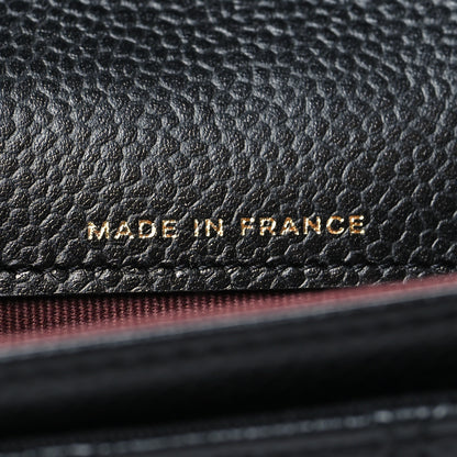 Chanel Caviar Quilted Flap Card Holder Wallet Black 7 of 9