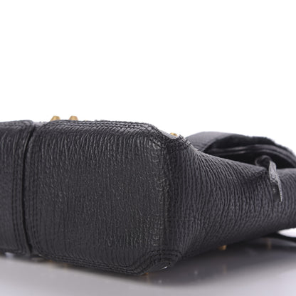 3.1 Phillip Lim 3.1 Textured Calfskin Shearling Studded Mini Pashli Satchel Black 7 of 8