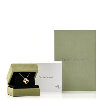 Van Cleef & Arpels 18K Yellow Gold Guilloché Vintage Alhambra Pendant Necklace 6 of 6