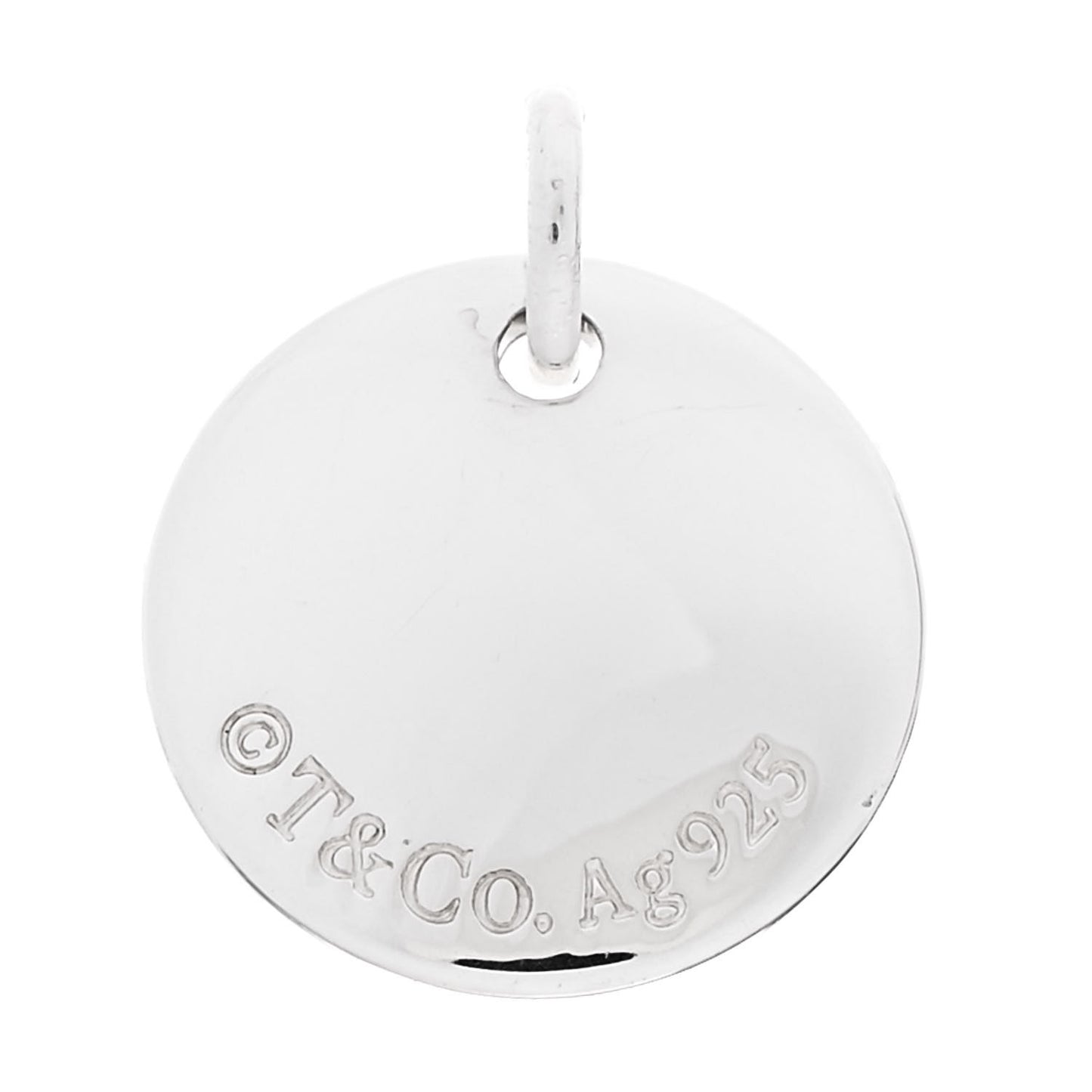 Sterling Silver Letter A Disc Charm
