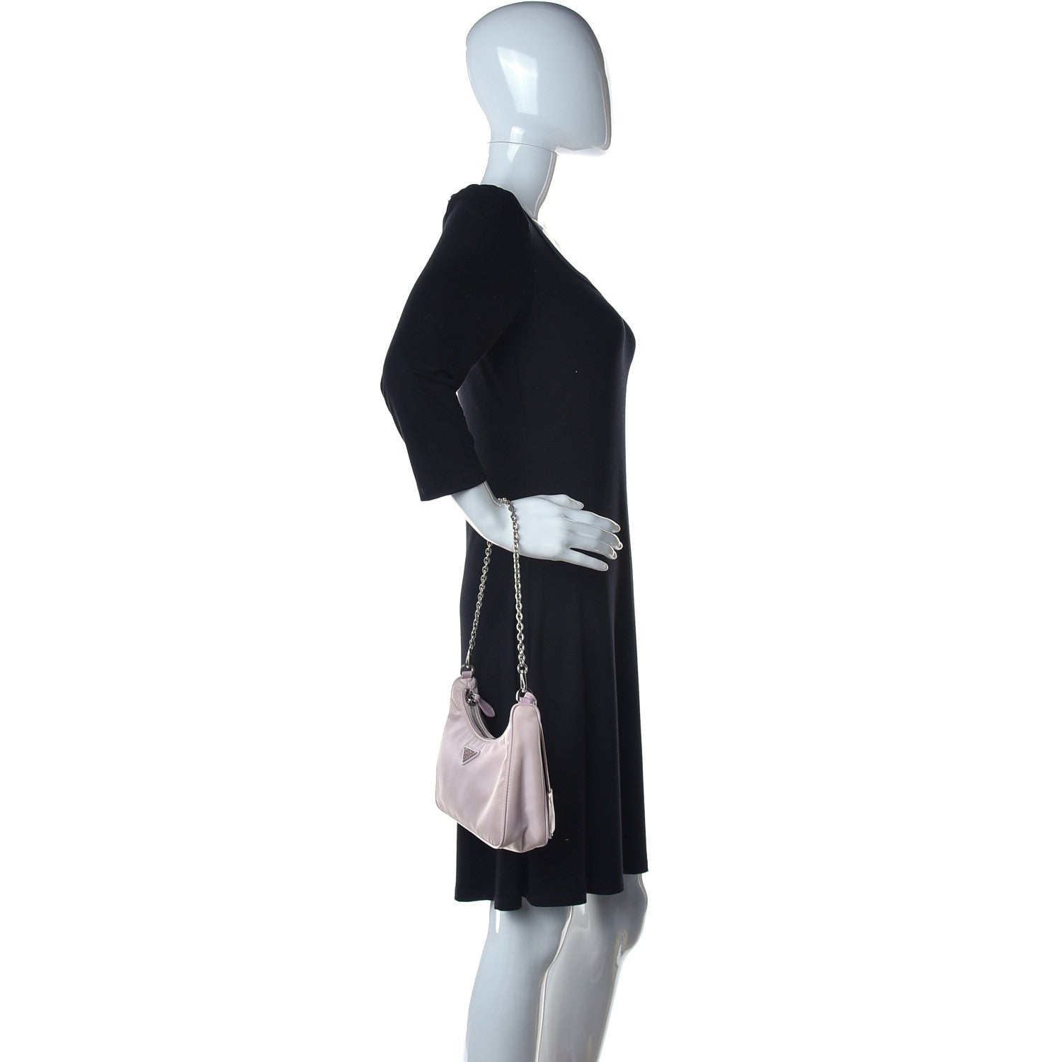 Prada Nylon Re-Edition 2005 Shoulder Bag Alabastro 2 of 15