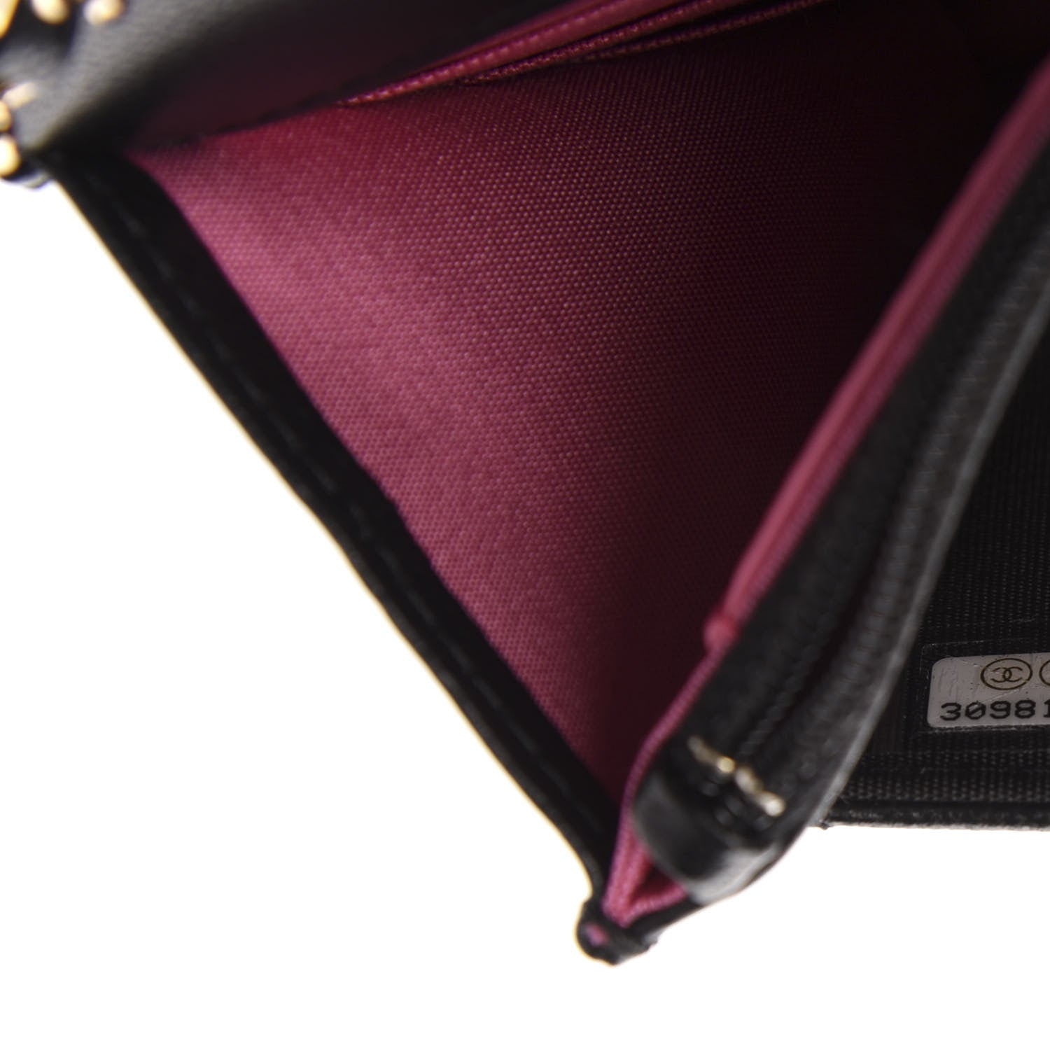 Chanel Goatskin Quilted Timeless CC Wallet On Chain WOC Black 8 of 12