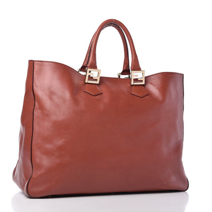 Fendi Vitello Acqua Large Twins Tote Pompei 3 of 11