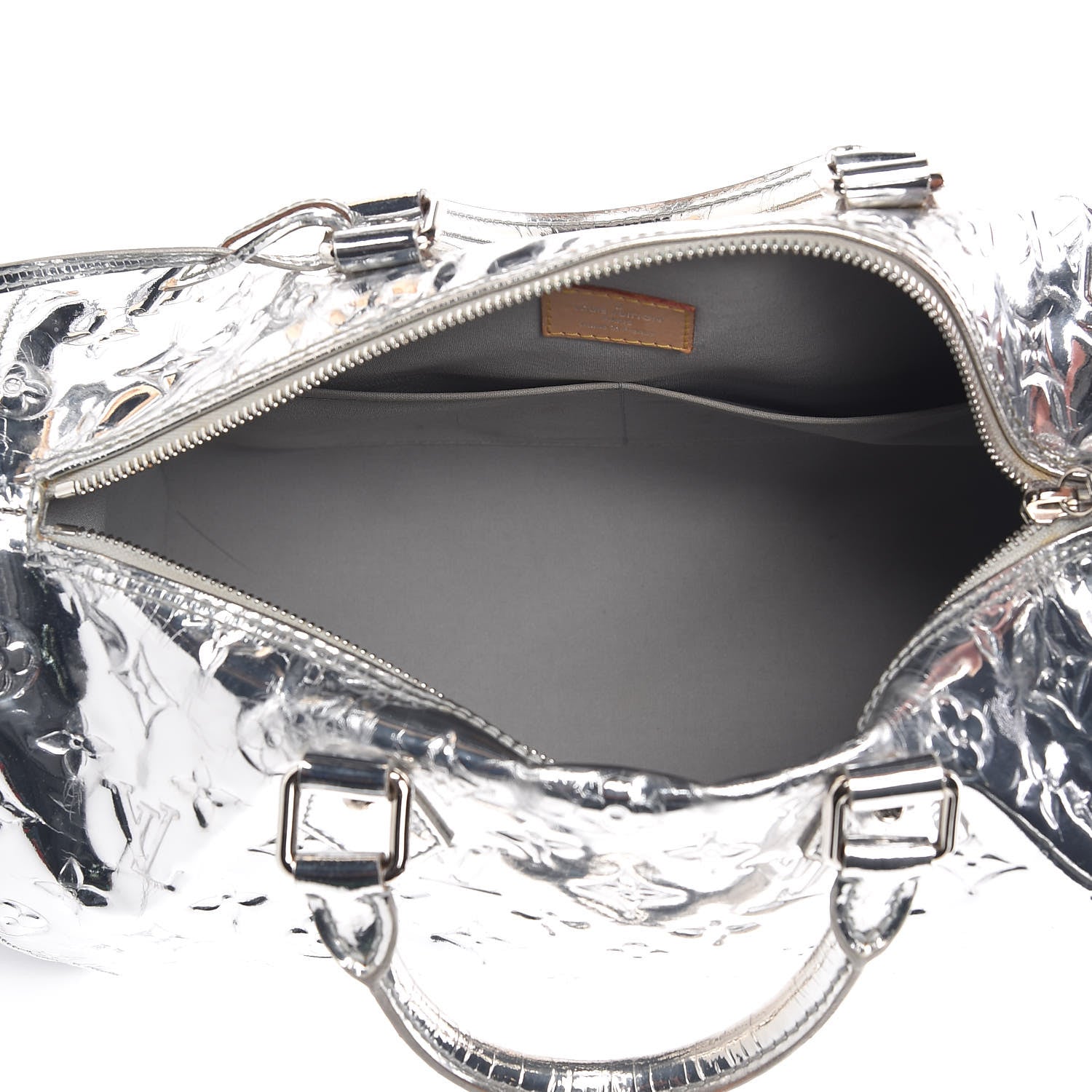 Louis Vuitton Monogram Miroir Speedy 35 Silver 5 of 20