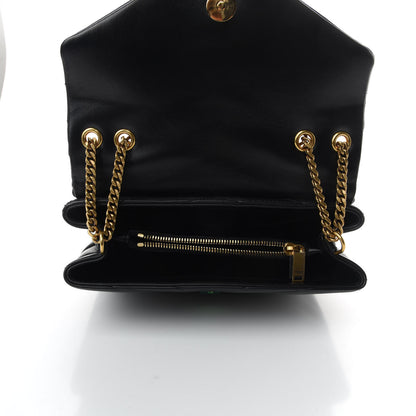 Saint Laurent Calfskin Y Quilted Monogram Small Loulou Chain Satchel Black 6 of 10