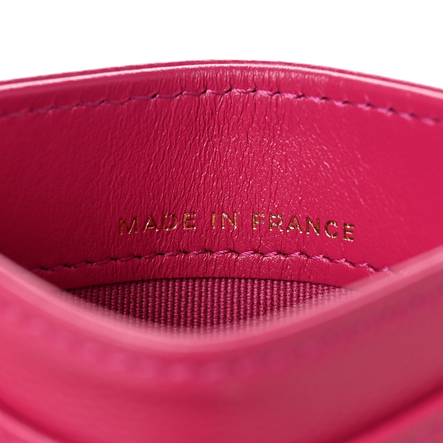 Chanel Caviar Quilted Card Holder Fuchsia 7 of 8