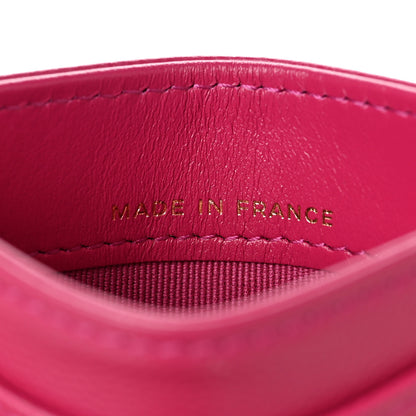 Chanel Caviar Quilted Card Holder Fuchsia 7 of 8