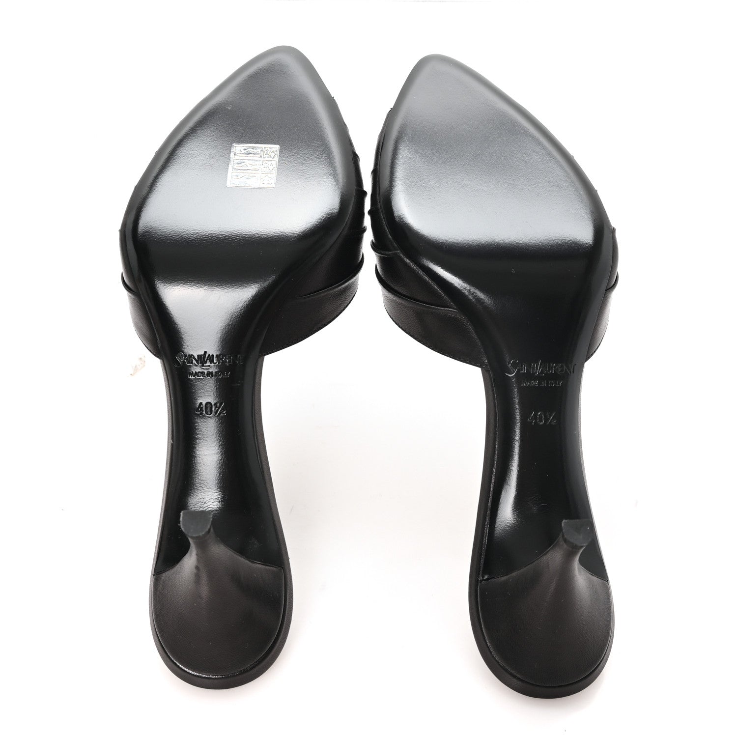 Saint Laurent Nappa Sugar Babylone 90 Mules 40.5 Black 6 of 9