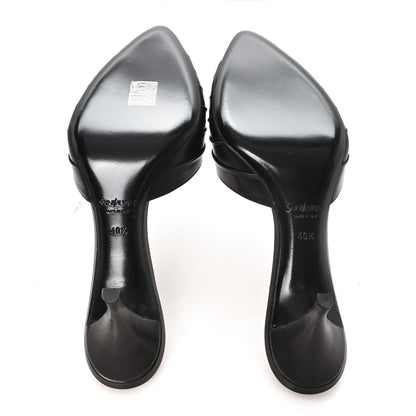 Saint Laurent Nappa Sugar Babylone 90 Mules 40.5 Black 6 of 9