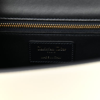 Christian Dior Box Calfskin Tri-Color 30 Montaigne Flap Bag Navy Blue White Red 5 of 9
