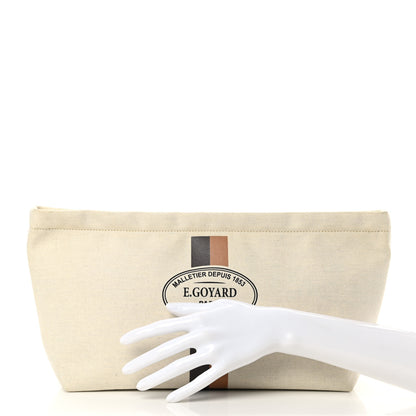 Goyard Canvas Necessaire Organizer Pouch Off White 2 of 6