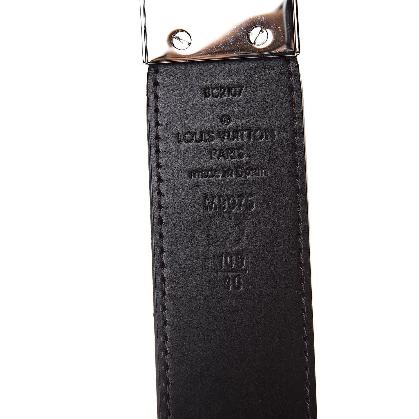 Damier Ebene Belt 100 40