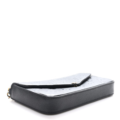 Louis Vuitton Empreinte Pochette Felicie Chain Wallet Black 9 of 23