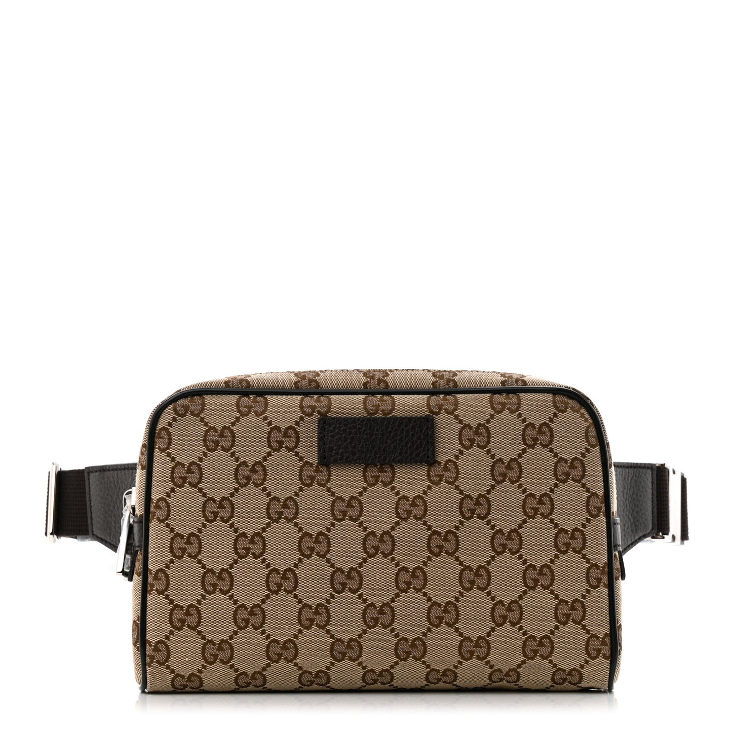 Monogram Dollar Calfskin Belt Bag Beige Ebony Testa di Moro Marrone Scuro