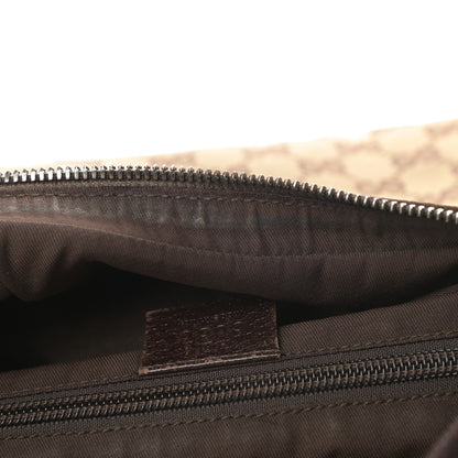 Gucci Monogram Medium Half Moon Hobo Dark Brown 12 of 16