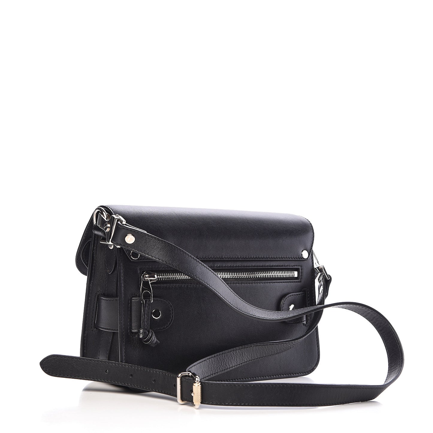 Calfskin Mini PS11 Classic Shoulder Bag Black